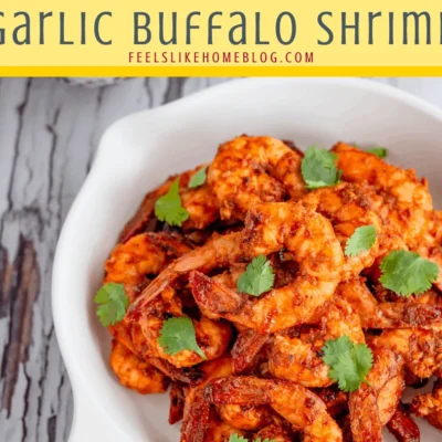 Garlicky Buffalo Shrimp