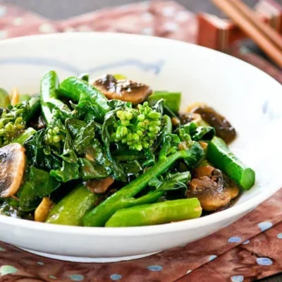 Garlicky Coconut Gai Lan Chinese