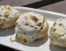 Garlicky Stuffed Mushrooms