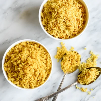 Garlicky Yellow Rice