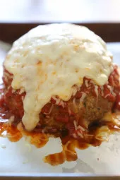 Giant Turkey Meatball Parmesan