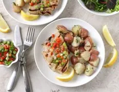 Ginger, Lemon And Garlic Swordfish Steak