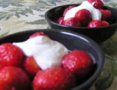 Ginger-Lime Drizzled Strawberries