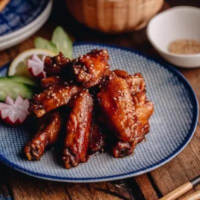 Ginger Orange Glazed Chicken Wings