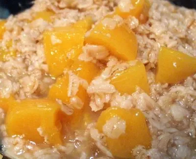 Ginger Peach Oatmeal