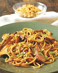 Ginger Peanut Chicken Pasta