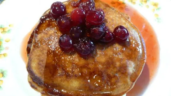 Gingerbread Pancakes With Cranberry