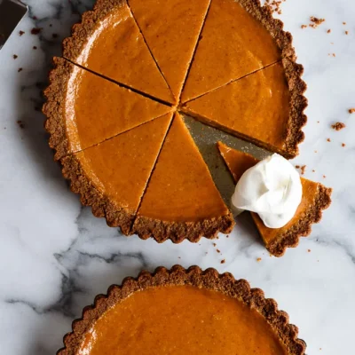 Gingersnap Crust Tofu Pumpkin Custard Delight