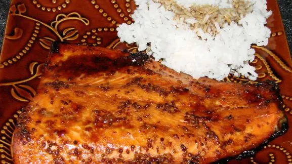 Glazed Broiled Salmon