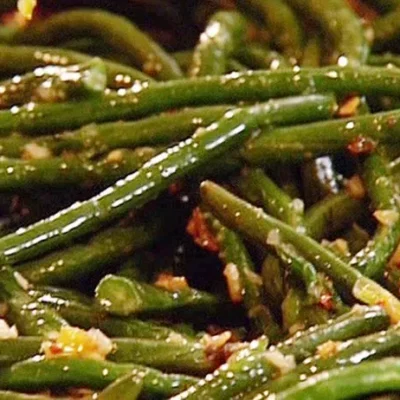 Glazed Chinese Long Beans Or Green Beans