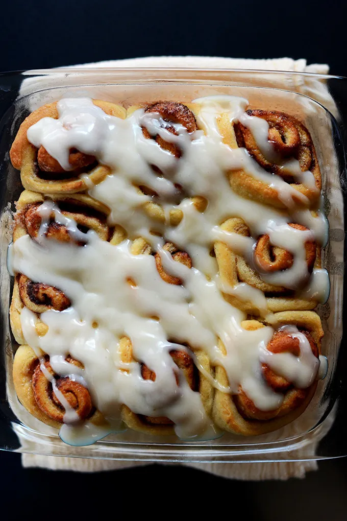 Glazed Cinnamon Rolls Bread Machine