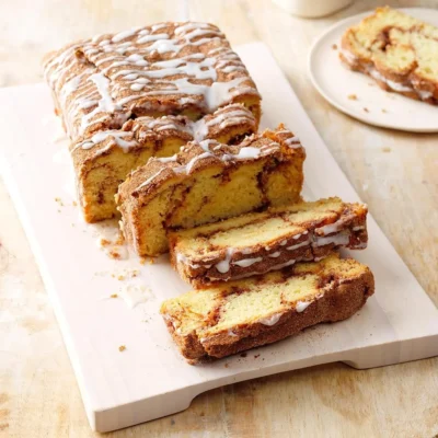 Glazed Cinnamon Swirl Quick Bread