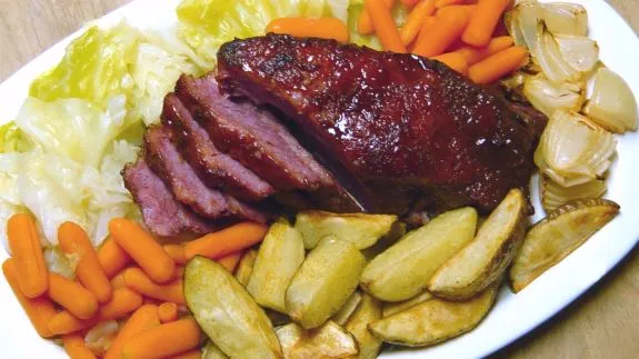 Glazed Corned Beef Brisket & Veggies