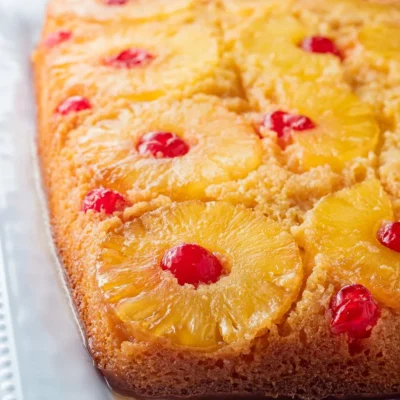 Glazed Pineapple Upside Down Cake