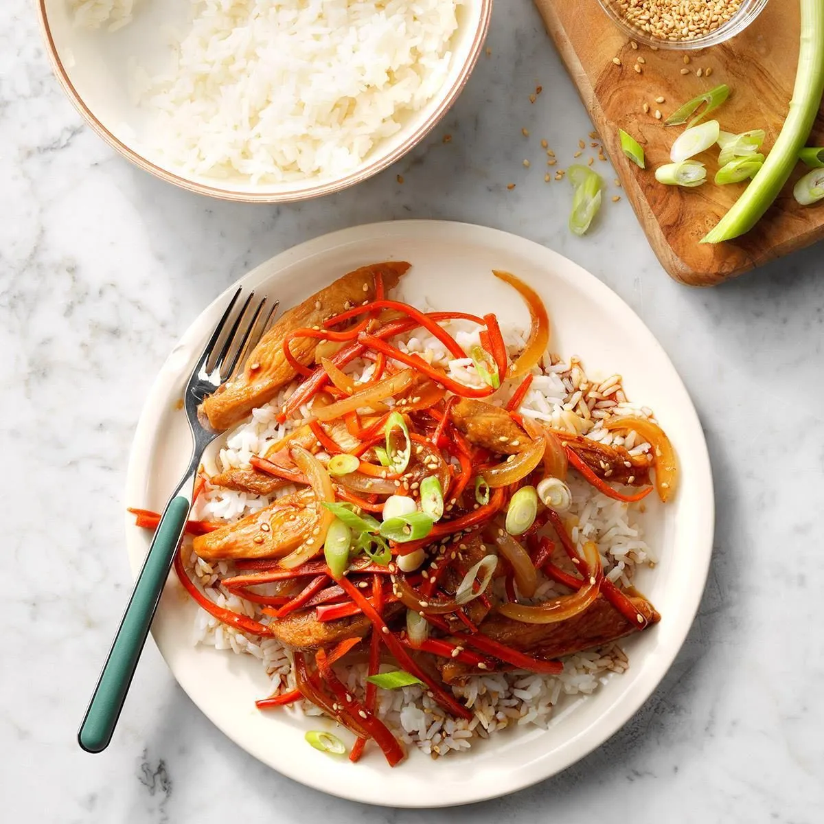 Glazed Teriyaki Chicken Stir Fry Sub