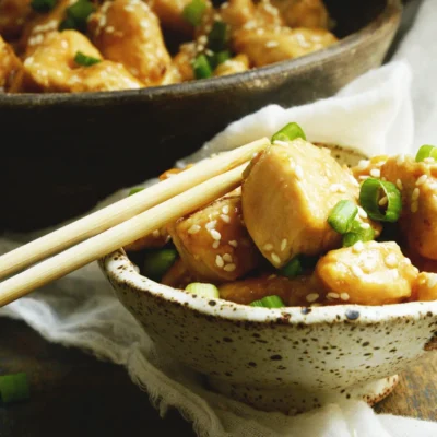 Gluten Free Ginger Soy Sesame Chicken