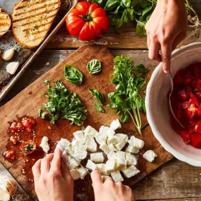 Goat Cheese Turnovers With Tomato Coulis