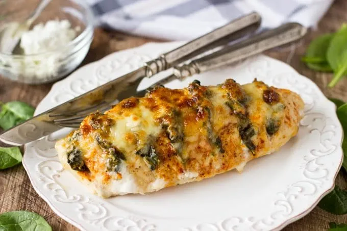 Goat Cheese and Spinach Stuffed Chicken Breasts Recipe