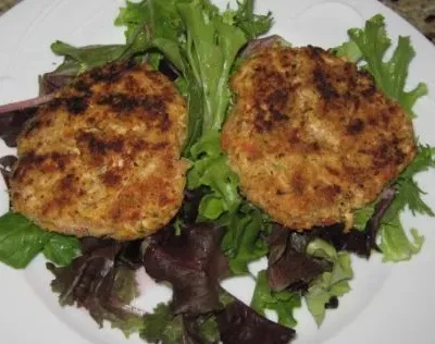 Golden Aioli Drizzled Tuscan Chicken Patties