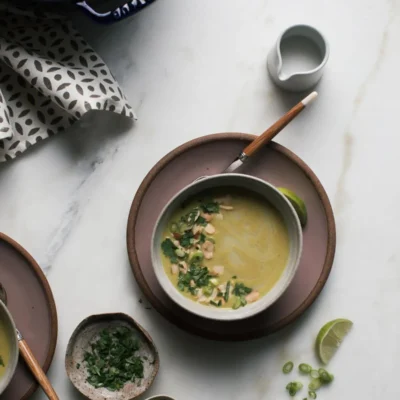 Golden Turmeric Cauliflower Soup Recipe