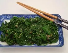 Gomae Japanese Style Spinach Salad