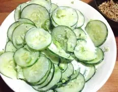 Grandma Vargas Hungarian Cucumber Salad