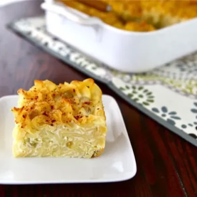 Grandmas Cheese Noodle Kugel