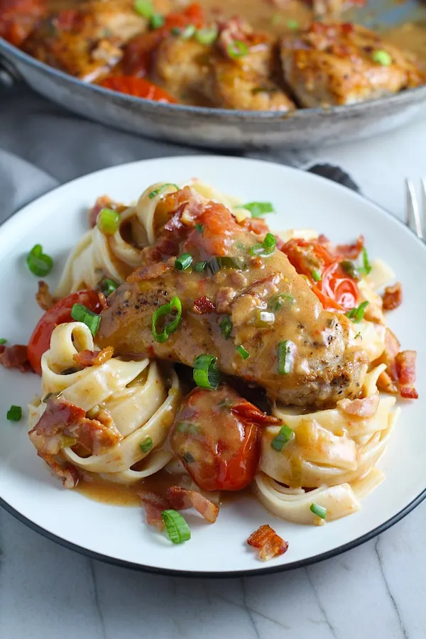 Grape Tomatoes With Onion, Bacon And Sage