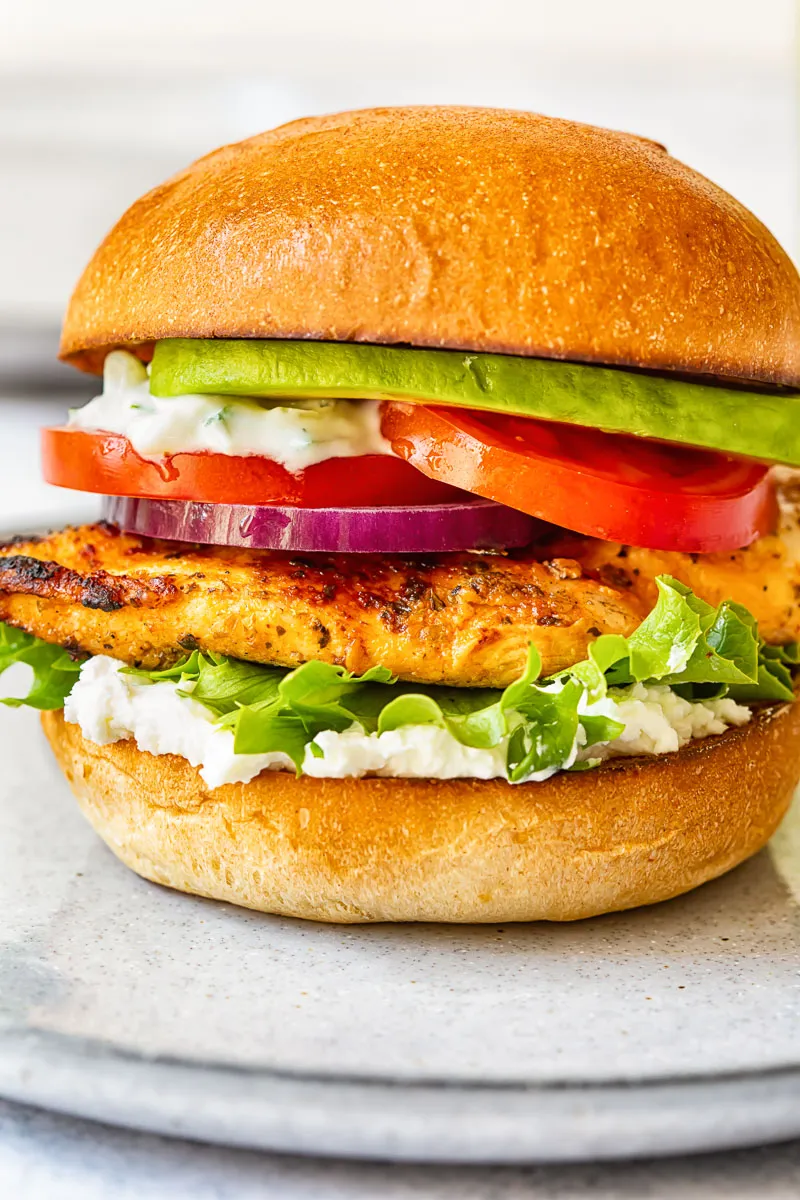 Greek Chicken Burgers With Feta