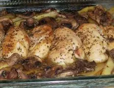 Greek Chicken With Potatoes And Mushrooms