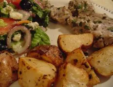 Greek Oven Roast Potatoes