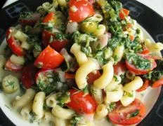 Greek Pasta Salad With Kefir Dressing