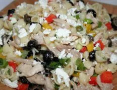 Greek Style Chicken Pasta Salad