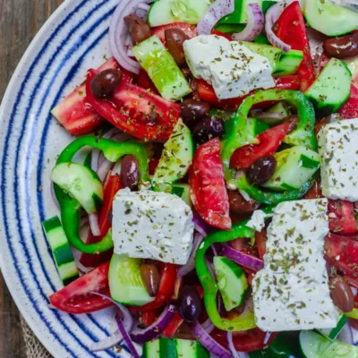 Greek Style Tomato And Onion Salad