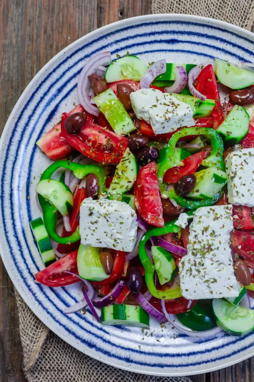 Greek Style Tomato And Onion Salad