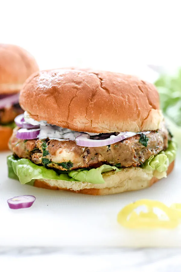 Greek Turkey Burgers