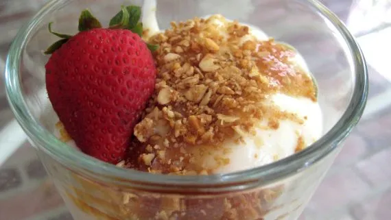 Greek Yogurt With Honey, Fruit And Granola