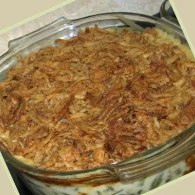 Green Been Casserole With Cheese Whiz