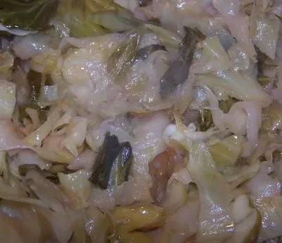 Green Cabbage And Apple Saut