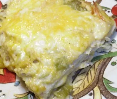 Green Chile Chicken Enchiladas