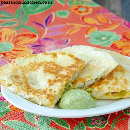 Green Chile Quesadillas