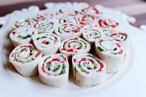 Green Chile Tortilla Pinwheels