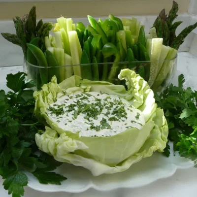 Green Goddess Ranch Salad Dressing With Dip