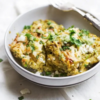 Green Tomatillo Enchilada Bake: A Flavorful Casserole Delight