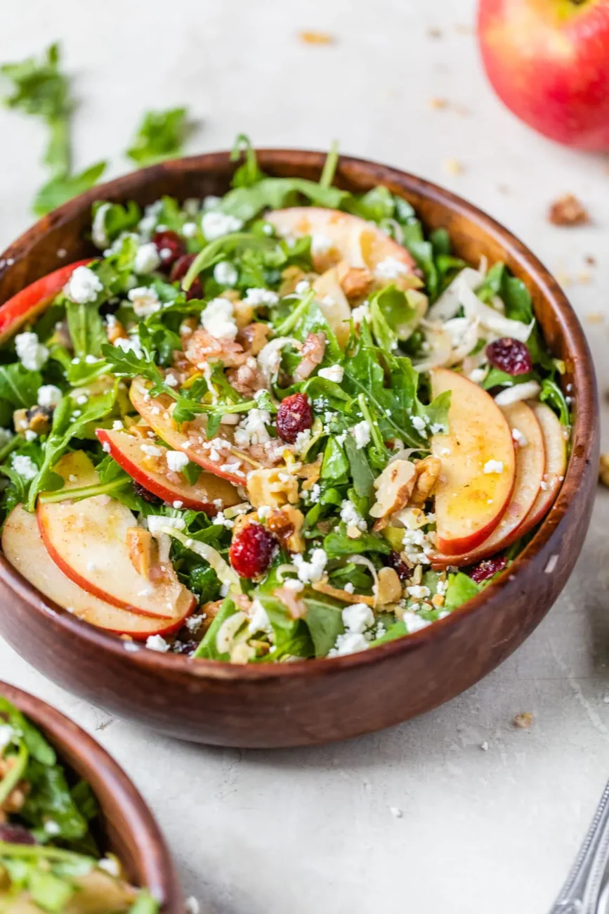 Greens, Apple And Walnut Salad