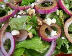 Greens With Feta And Red Onions