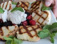 Grilled Angel Food Cake With Fresh Fruit Salsa