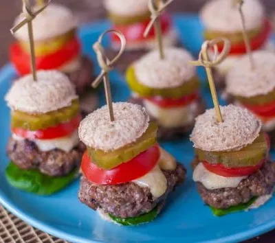 Grilled Baby Cheeseburgers