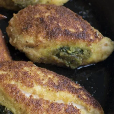 Grilled Basil And Garlic Stuffed Chicken