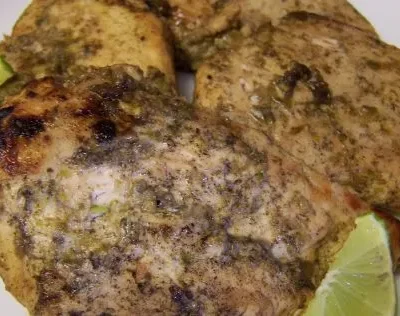 Grilled Caribbean Chicken - Guy